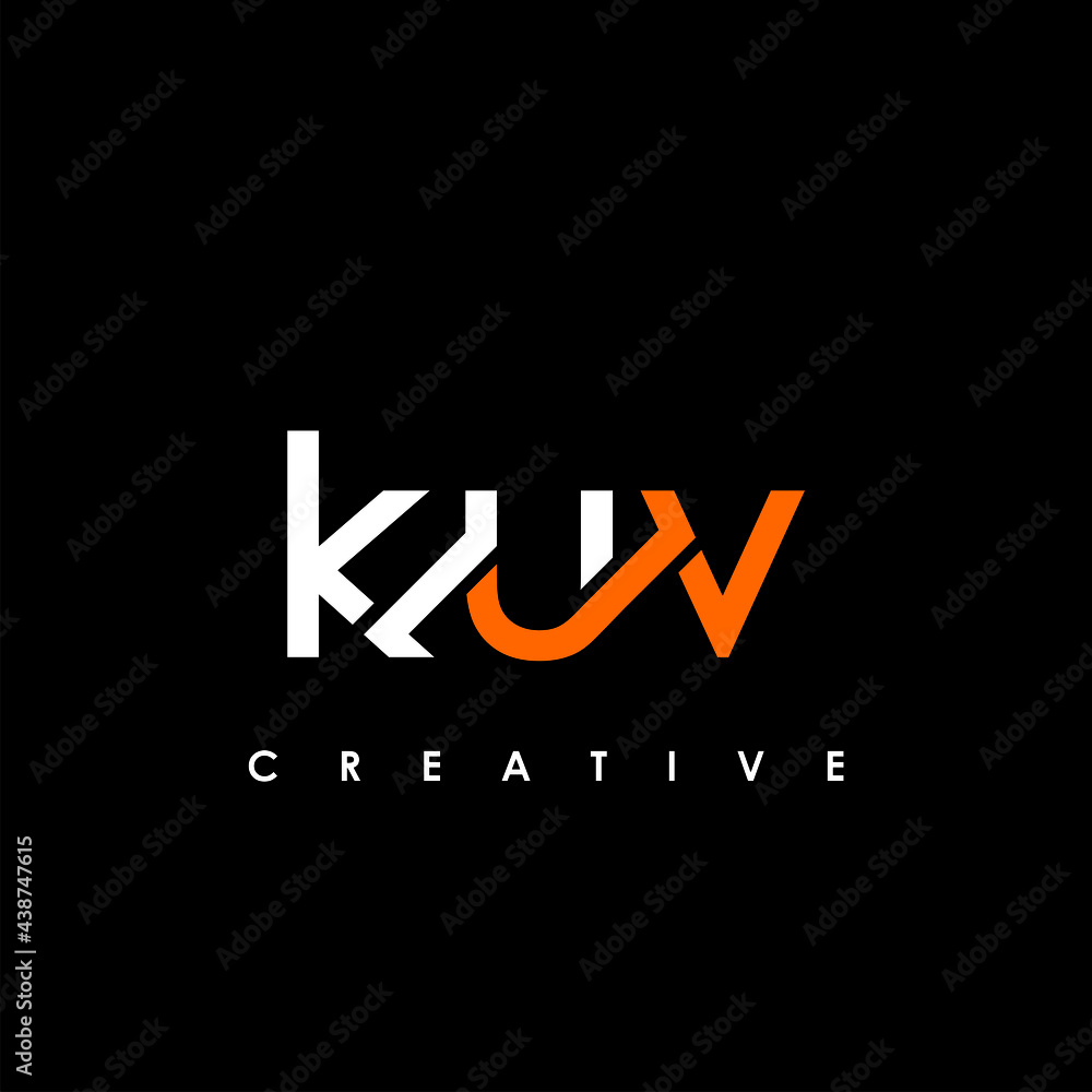 KUV Letter Initial Logo Design Template Vector Illustration