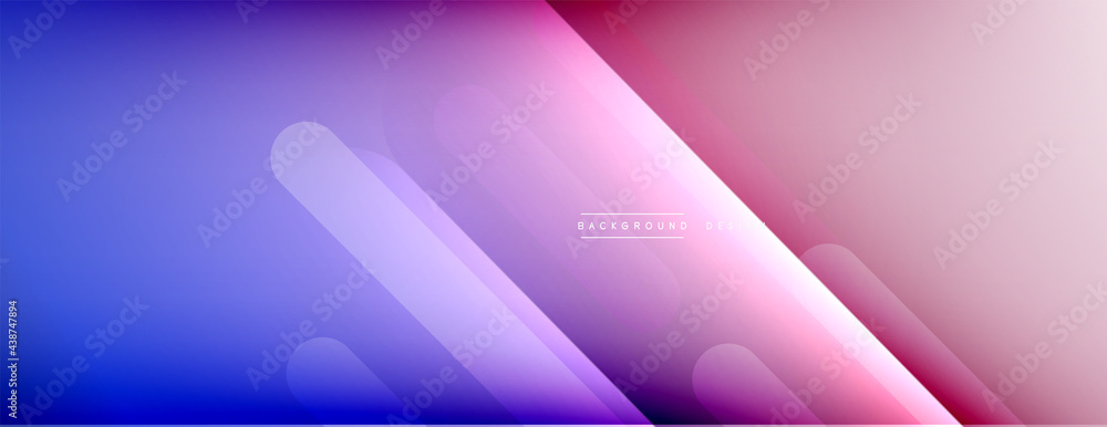 Dynamic lines abstract background. 3D shadow effects and fluid gradients. Modern overlapping forms