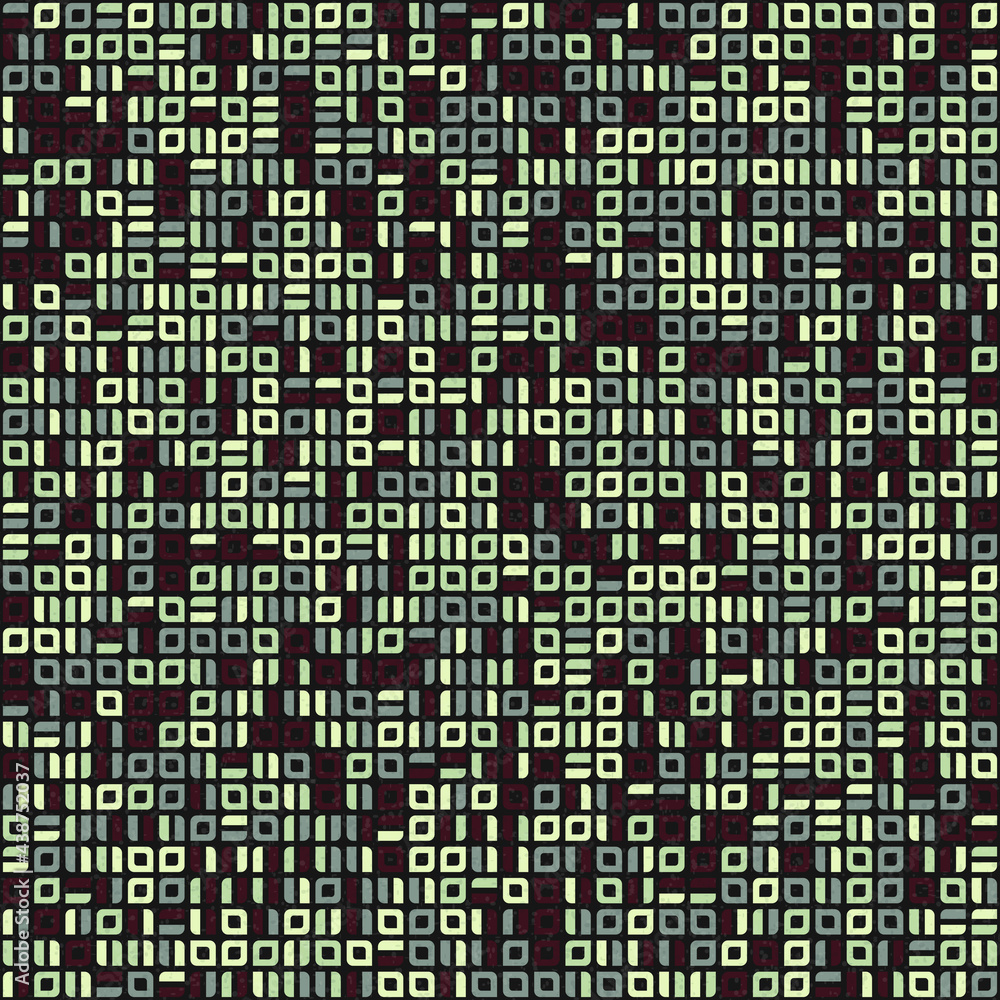 Fototapeta premium Abstract Geometric Pattern generative computational art illustration