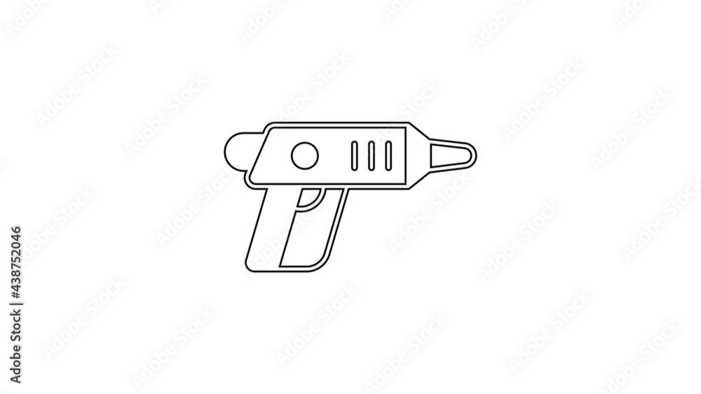 Black line Electric cordless screwdriver icon isolated on white background. Electric drill machine. Repair tool. 4K Video motion graphic animation Black line Electric cordless screwdriver icon isolated on white background. Electric drill machine. Repair tool. 4K Video motion graphic animation