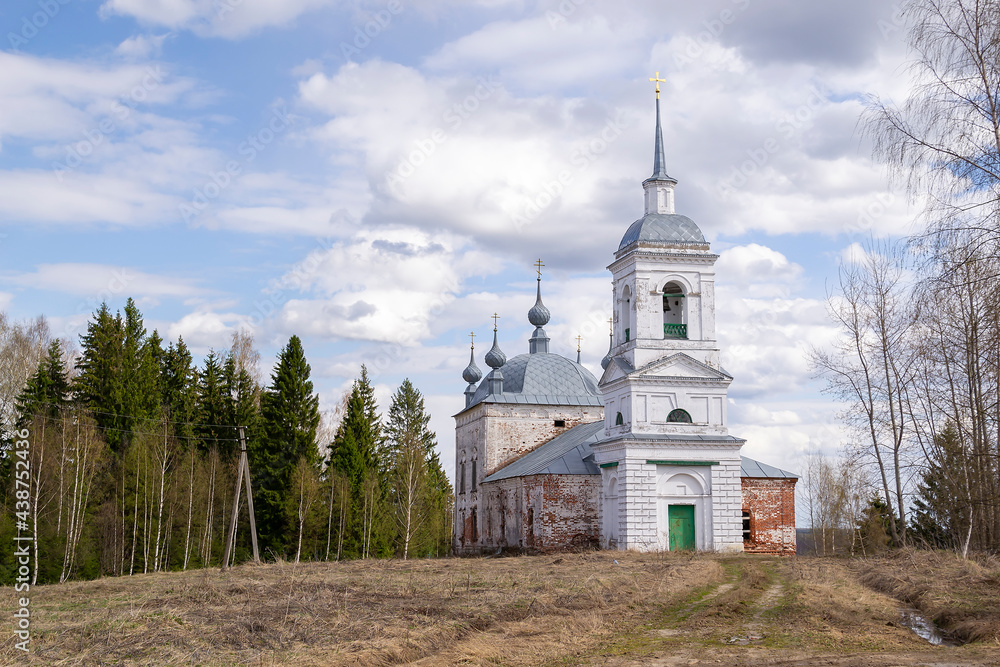 landscape ancient Orthodox church