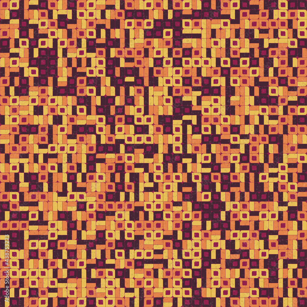 Fototapeta premium Abstract Geometric Pattern generative computational art illustration