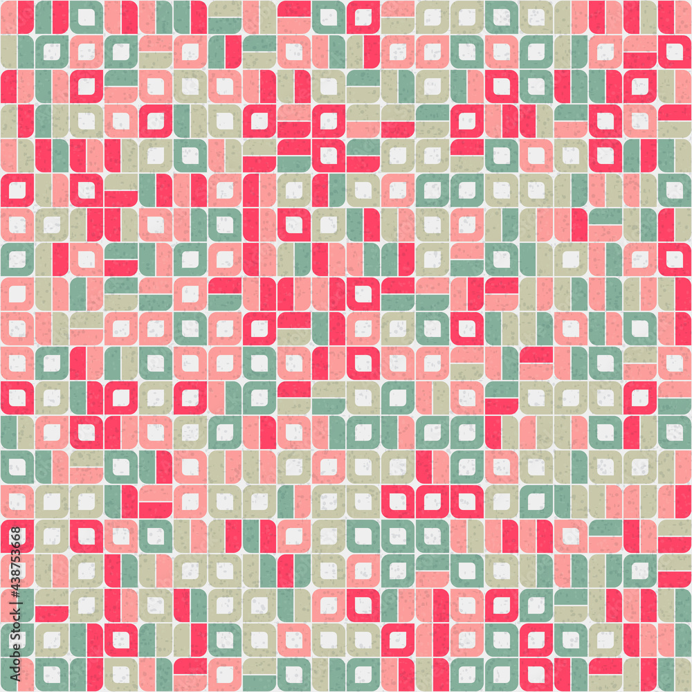 Fototapeta premium Abstract Geometric Pattern generative computational art illustration