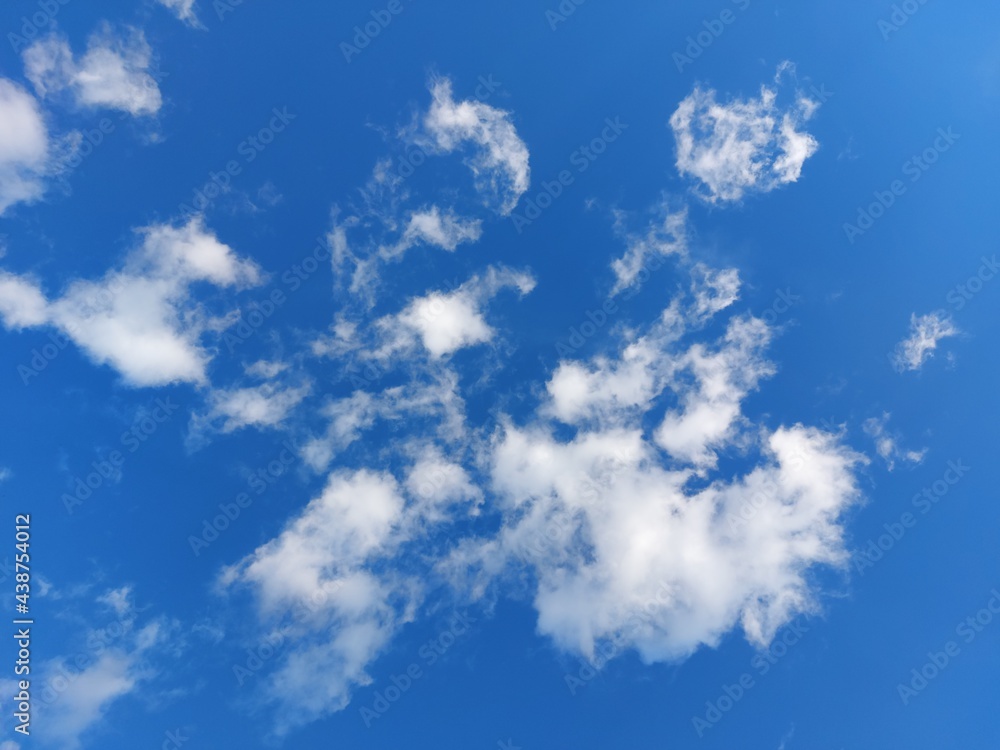 blue sky and clouds