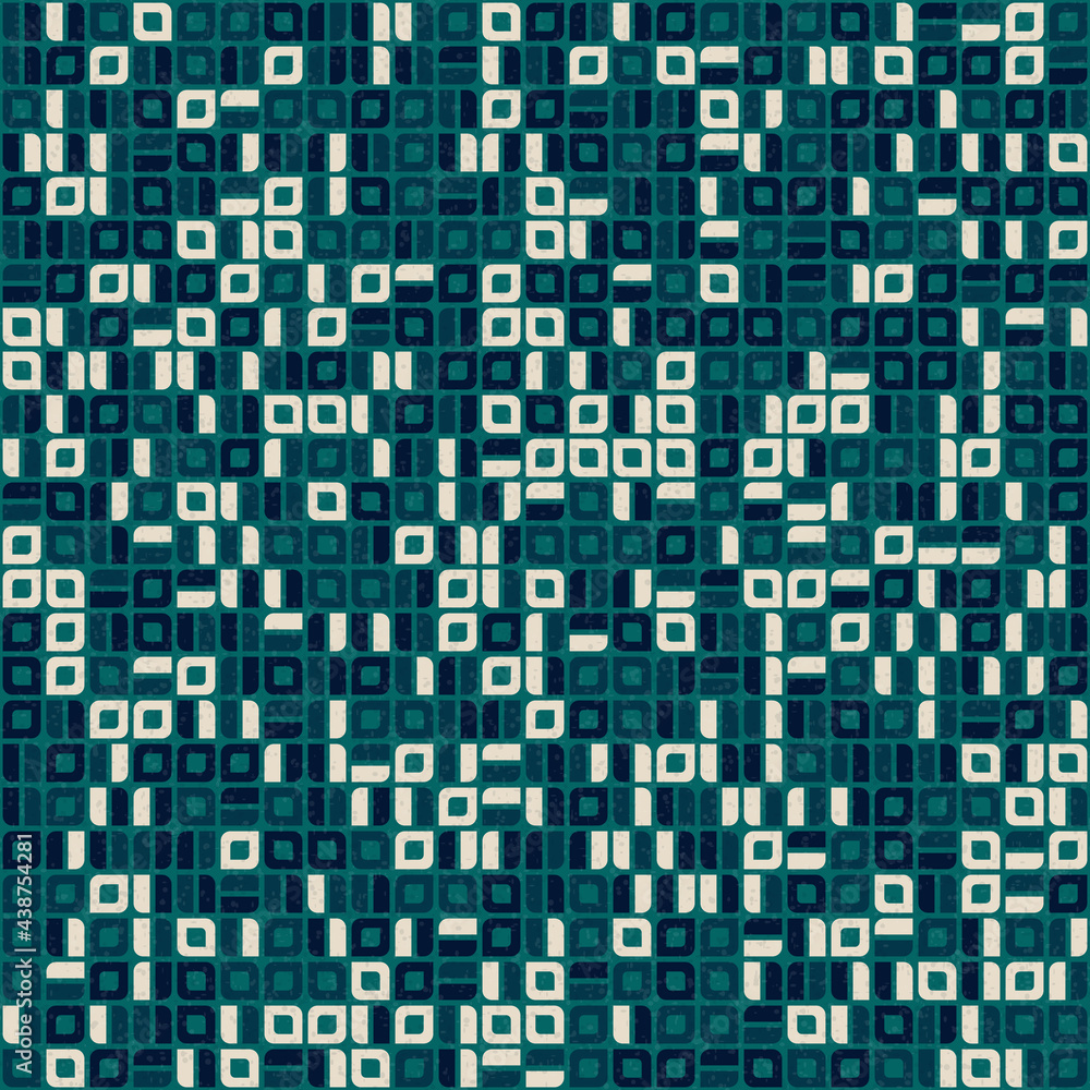 Fototapeta premium Abstract Geometric Pattern generative computational art illustration