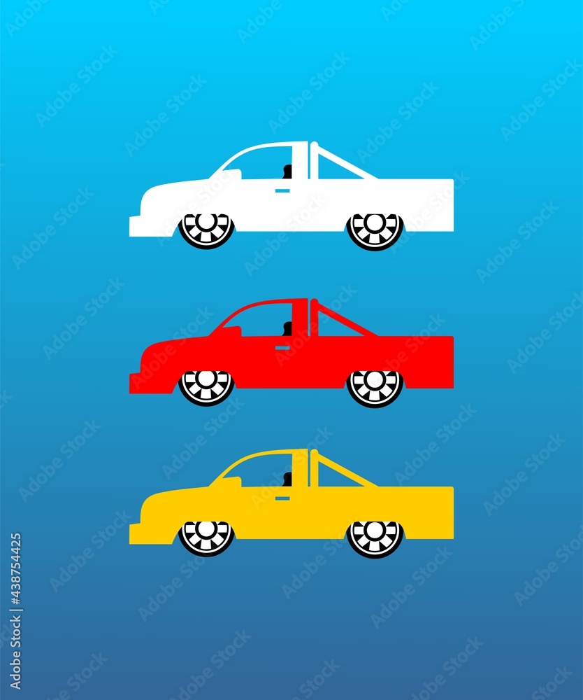 Modification car icon vector Modification car icon vector