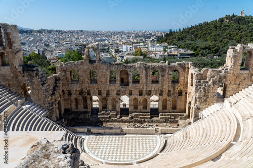 The Theater of Herodion Atticus among the ruins of the Acropolis, Athens, Greece