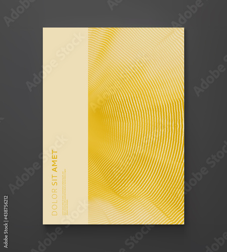 Cover design template. Abstract digital wave with dynamic particles. Sound wave. Big data visualization. 3d vector illustration for business, science or technology.