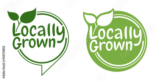 Locally grown badge for labeling