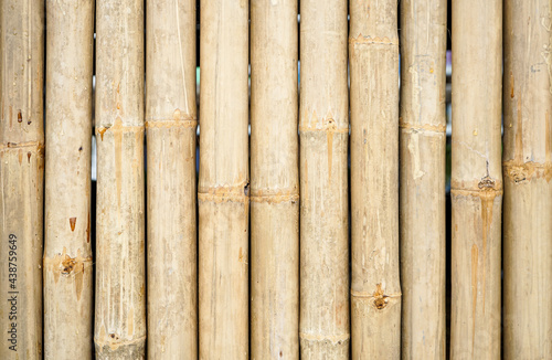 Dry bamboo fence texture can be use as background 