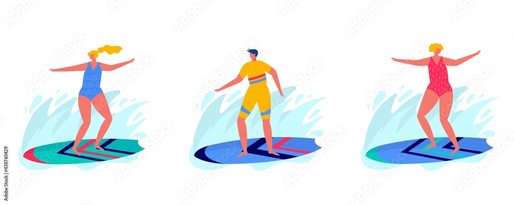 Concept of people surfing with surfboards. Young women amd men enjoying vacation on the sea, ocean, beach bar. Concept of people surfing with surfboards. Young women amd men enjoying vacation on the sea, ocean, beach bar.