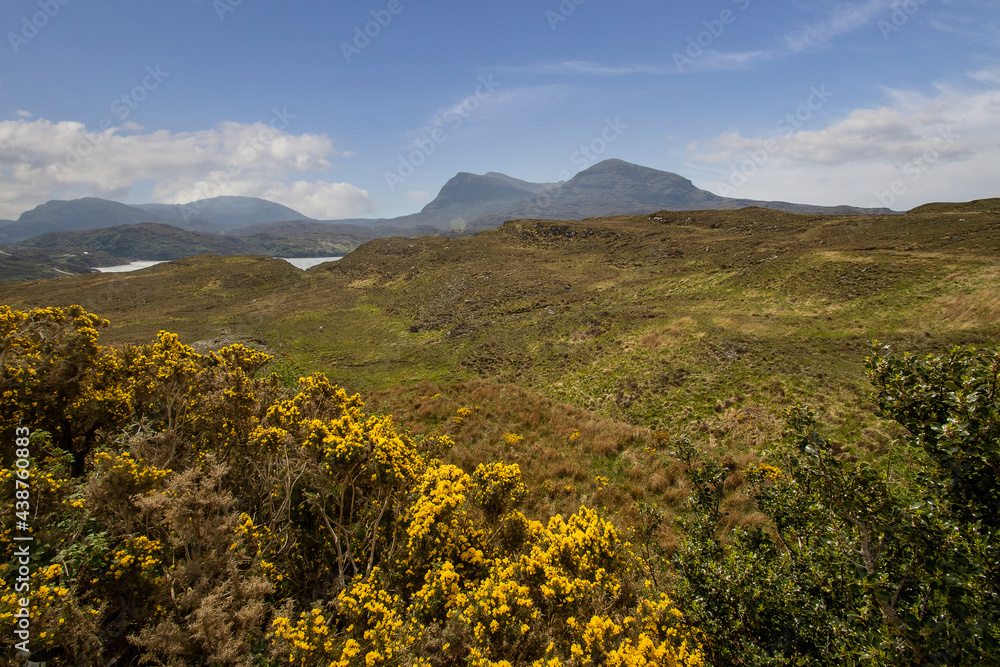 Mountain views in the northwest Highlands of Scotland, UK