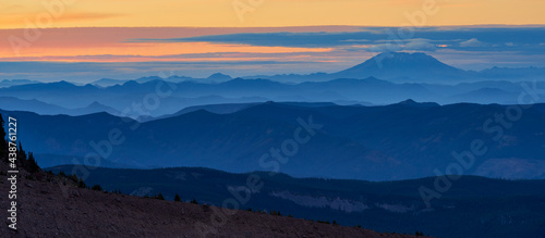 Sunset view from Cooper Spur  Mt.Hood.