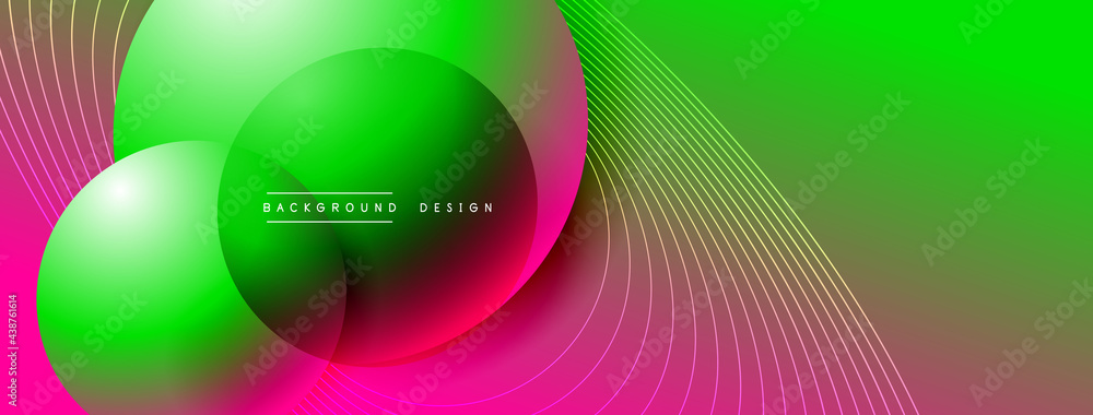 Gradient circles with shadows. Vector techno abstract background. Modern overlapping forms wallpaper background, design template Gradient circles with shadows. Vector techno abstract background. Modern overlapping forms wallpaper background, design template