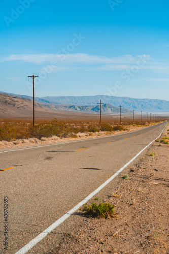 Empty infinite Road in the Desert in Death Valley, USA © KseniaJoyg
