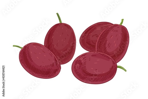 Whole fresh ripened passion fruits composition. Ripe exotic passionfruits. Sw...