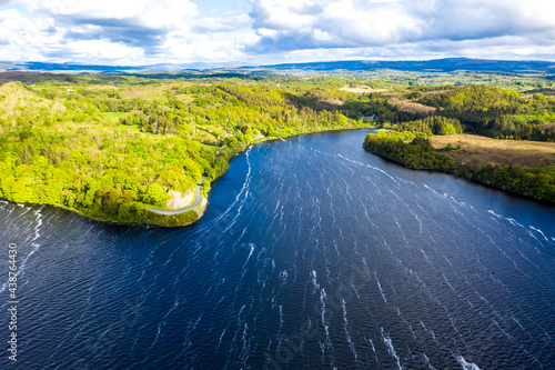 Aerial view of Lough Gill, County Sligo - Ireland