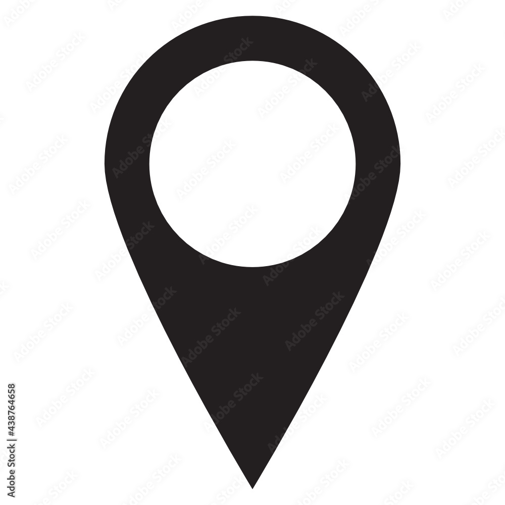 pin icon with big hole pin icon with big hole