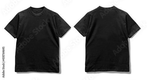 Black T-shirt Mockup, Front and back