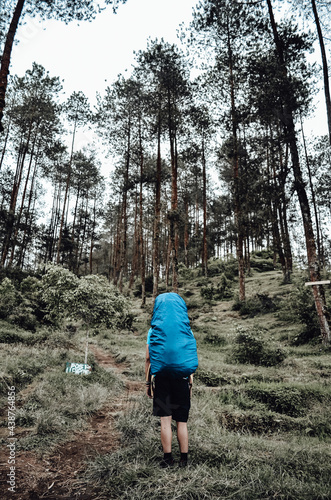 child running through forest © Nopri