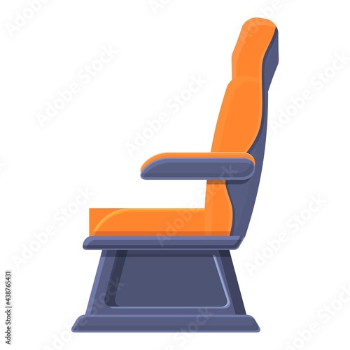 First class soft armchair icon. Cartoon of First class soft armchair vector icon for web design isolated on white background