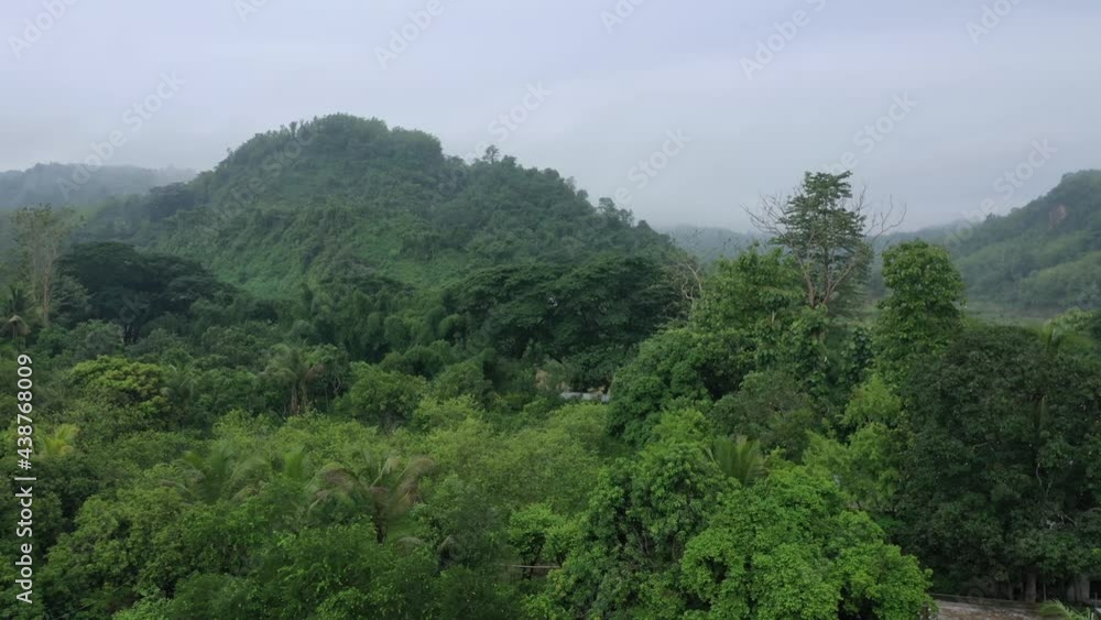 Aerial view of beautiful landscape with mountains and forest near Bagaichhari township, Chittagong, Bangladesh. Aerial view of beautiful landscape with mountains and forest near Bagaichhari township, Chittagong, Bangladesh.