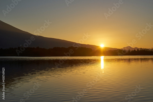 田貫湖からの日の出