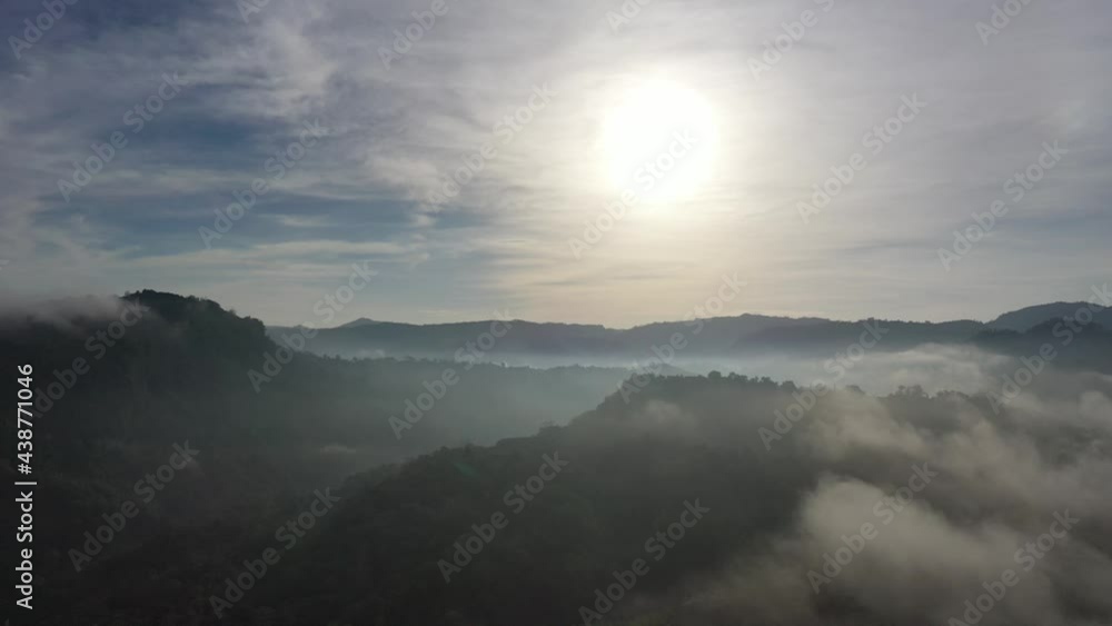 Aerial view of beautiful landscape with mountains and forest near Bagaichhari township, Chittagong, Bangladesh. Aerial view of beautiful landscape with mountains and forest near Bagaichhari township, Chittagong, Bangladesh.