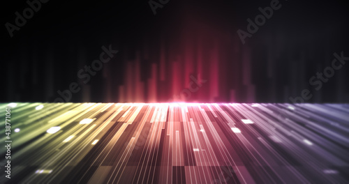 Abstract lines concept disco background