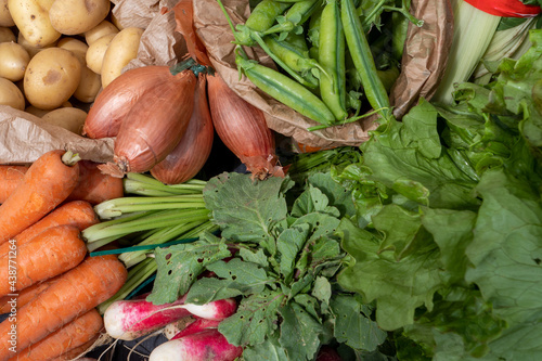 close up of seasonal vegetables