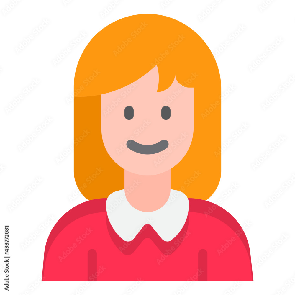 woman flat style icon woman flat style icon