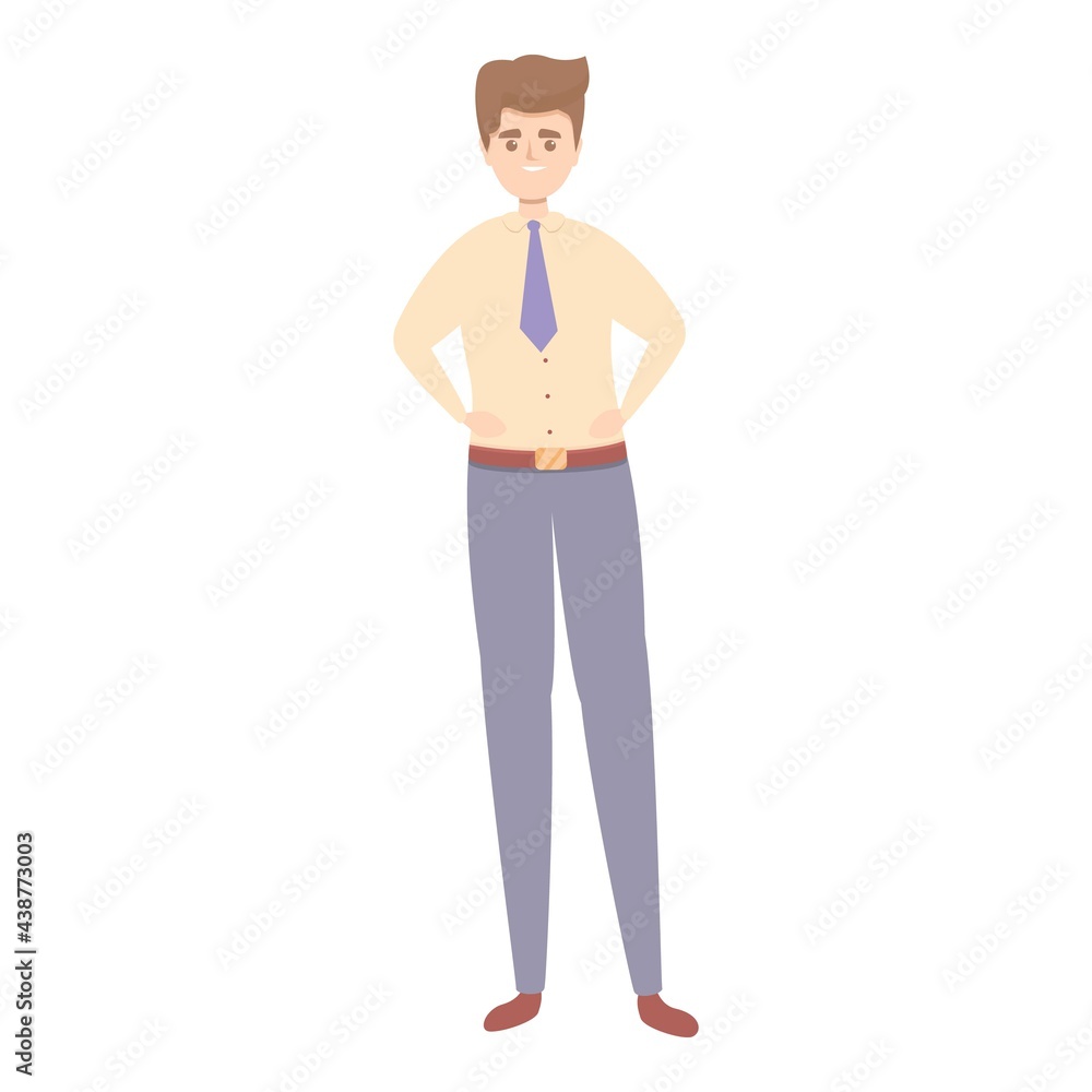 Young man icon. Cartoon of Young man vector icon for web design isolated on white background Young man icon. Cartoon of Young man vector icon for web design isolated on white background