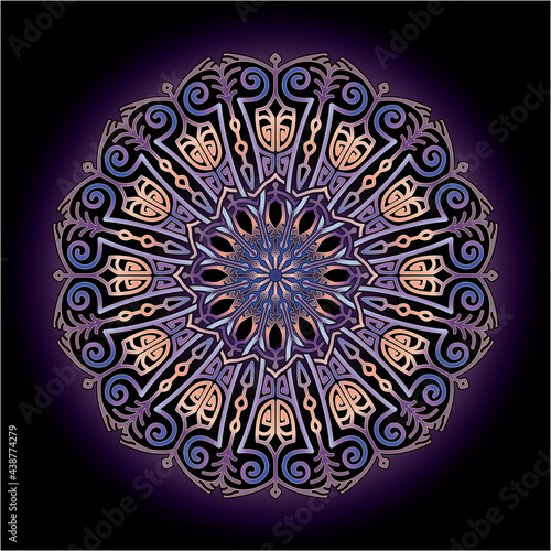 mandala art ornament for printing