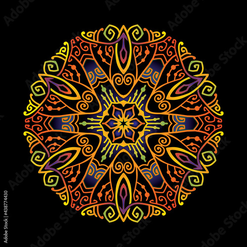 mandala art ornament for printing