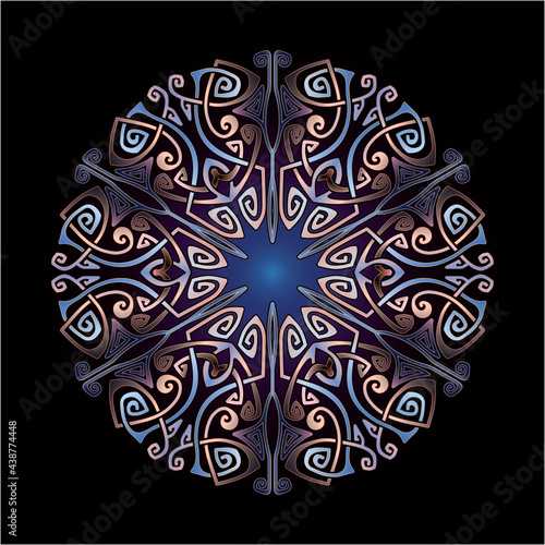 mandala art ornament for printing