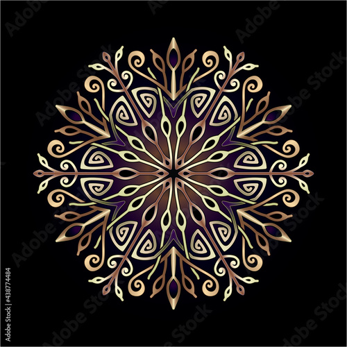 mandala art ornament for printing