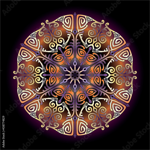 mandala art ornament for printing