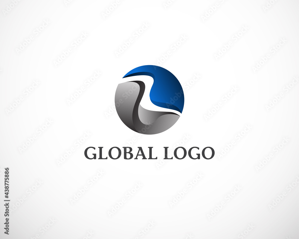 Global logo creative color modern sign symbol Global logo creative color modern sign symbol