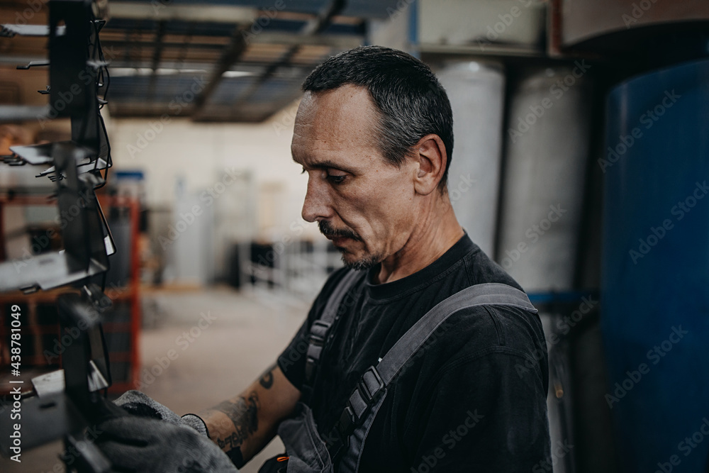 Manual worker welder on his job. People at heavy industry work. Industrial concept. Manual worker welder on his job. People at heavy industry work. Industrial concept.
