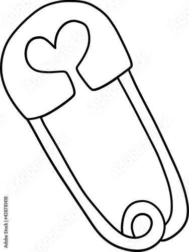 Baby brooch outline svg