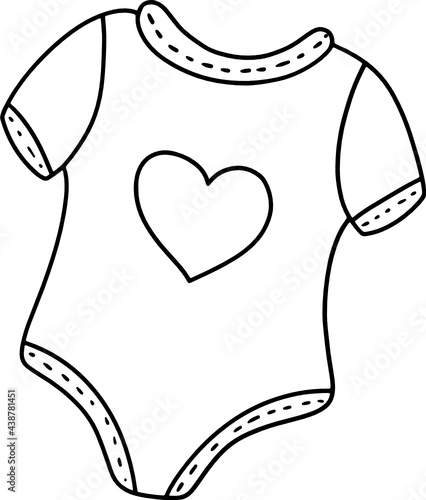 baby bodysuit outline svg