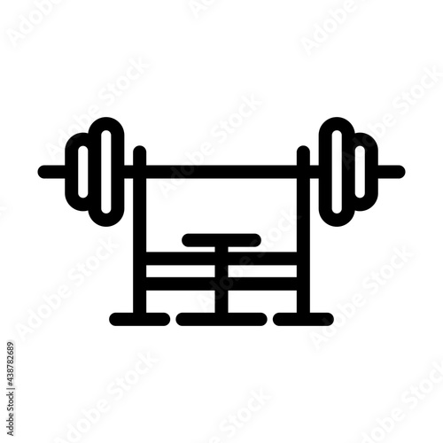 Icon Of Bench With Barbell