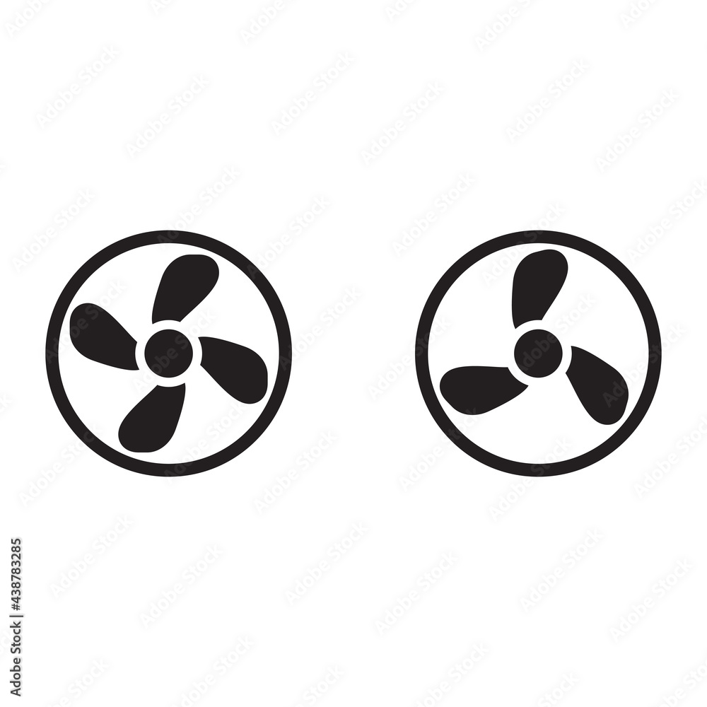 The fan icon. fan, ventilator, blower, propeller symbol