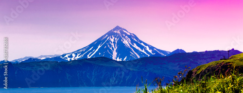 The Vilyuchinsky Volcano In Kamchatka Stock Photo photo