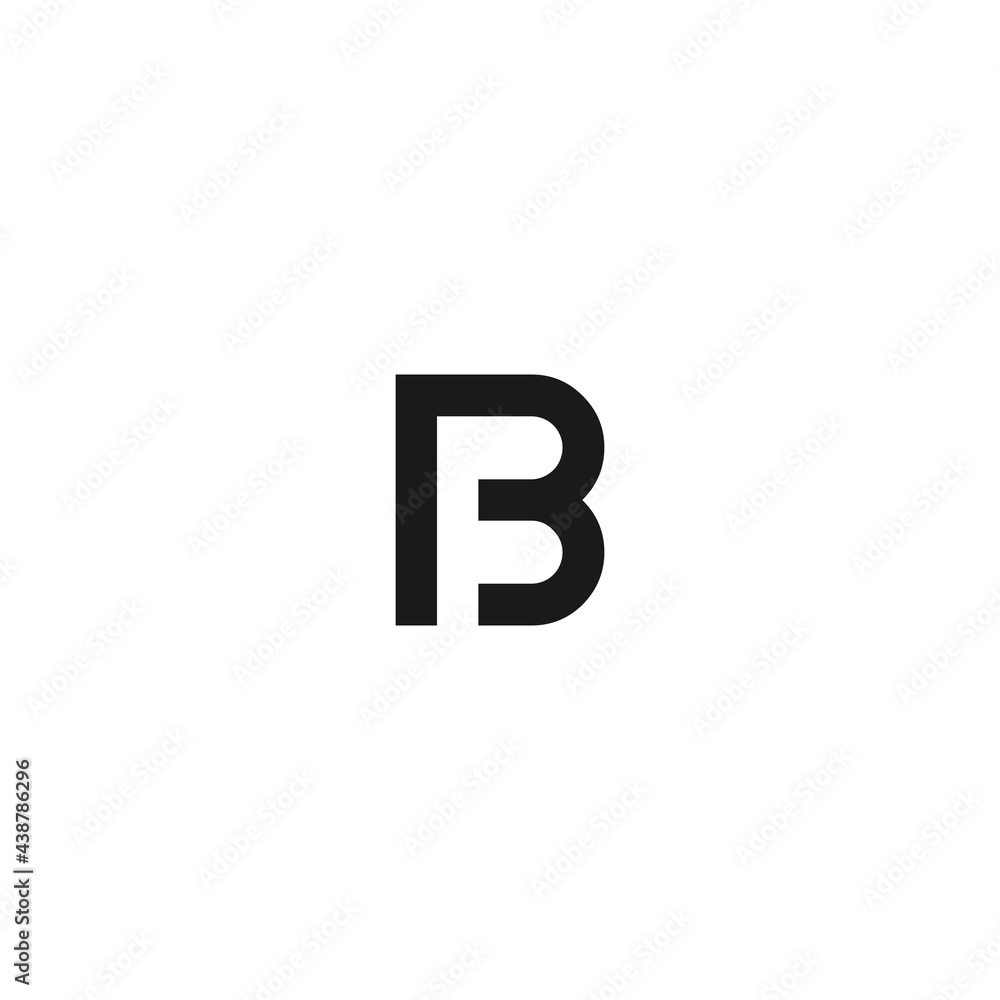 Alphabet letters monogram initials BF Alphabet letters monogram initials BF