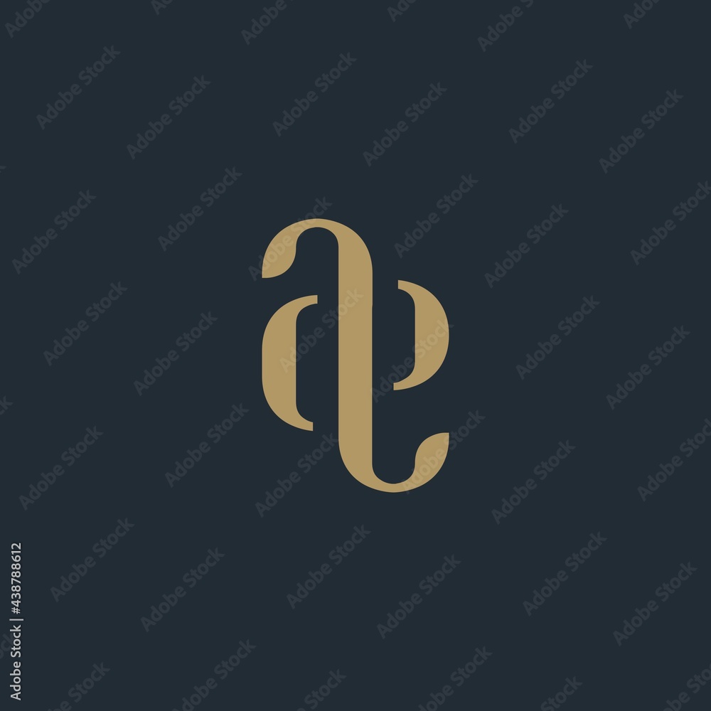 Letter AE creative modern monogram logo Letter AE creative modern monogram logo