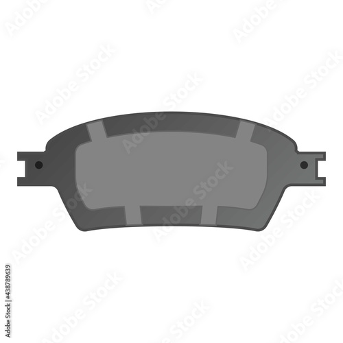 Car break pads icon, cartoon style