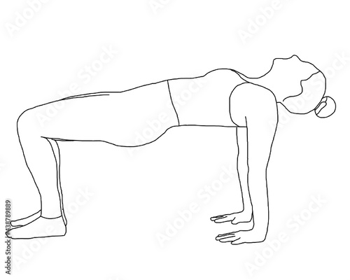 Yoga, ardha purvottanasana, reversed table top pose 
