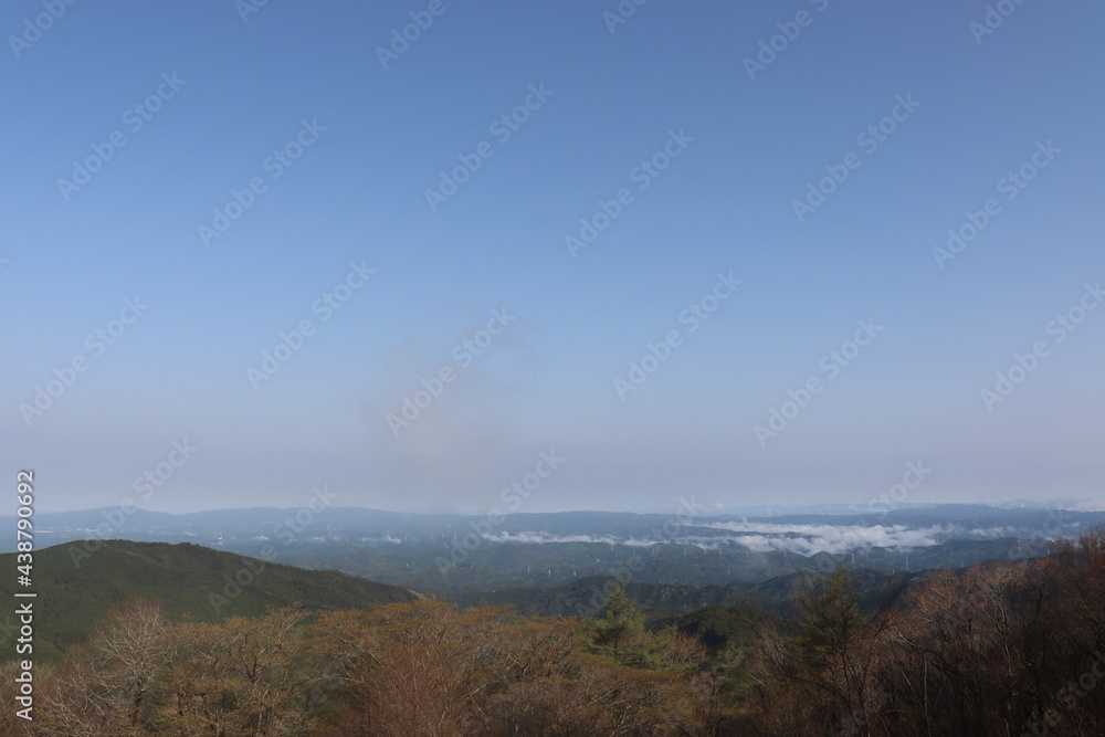 標高の高い場所からのパノラマ撮影