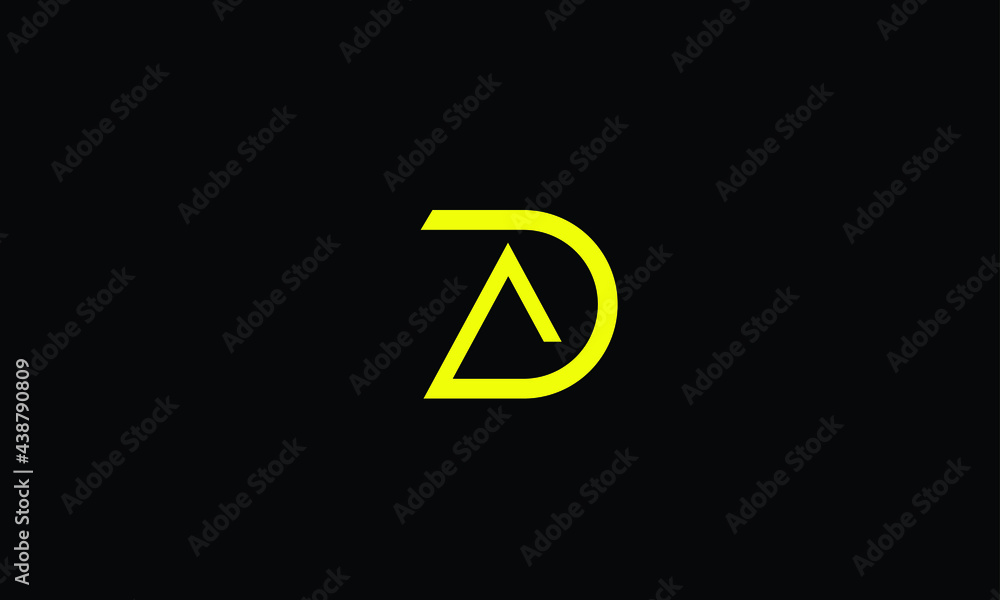 Initial AD Letter Logo Design Initial AD Letter Logo Design
